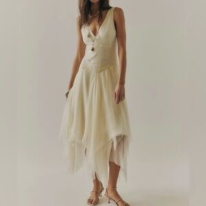 NWT Free People Nigel Preston wanderlust dress cream